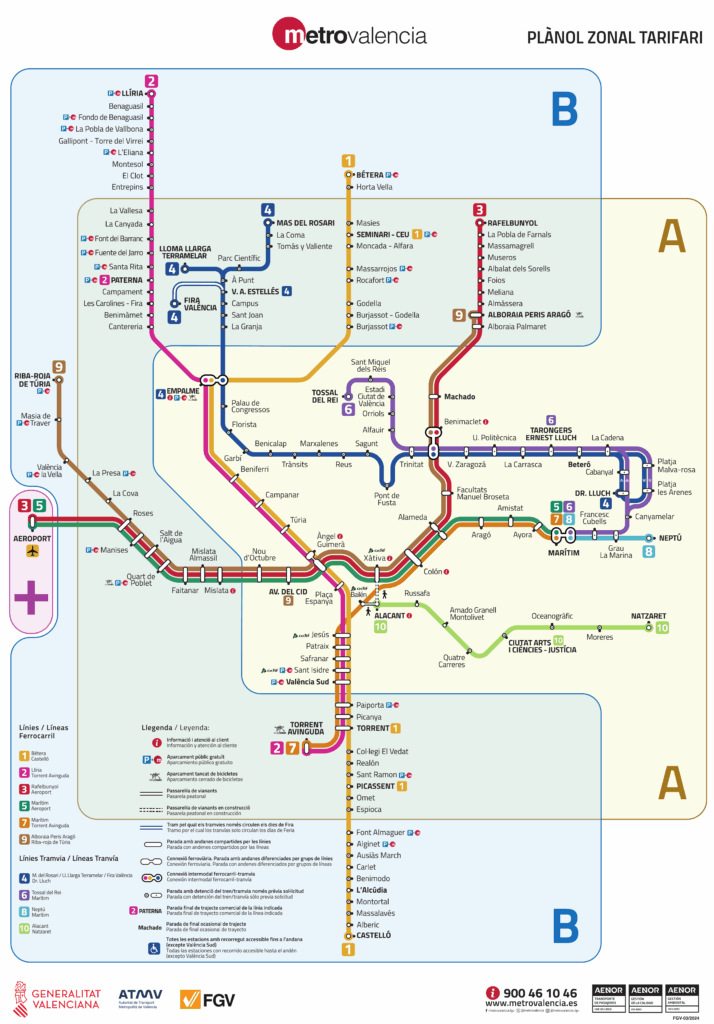 Plano Zonal Metrovalencia 2026