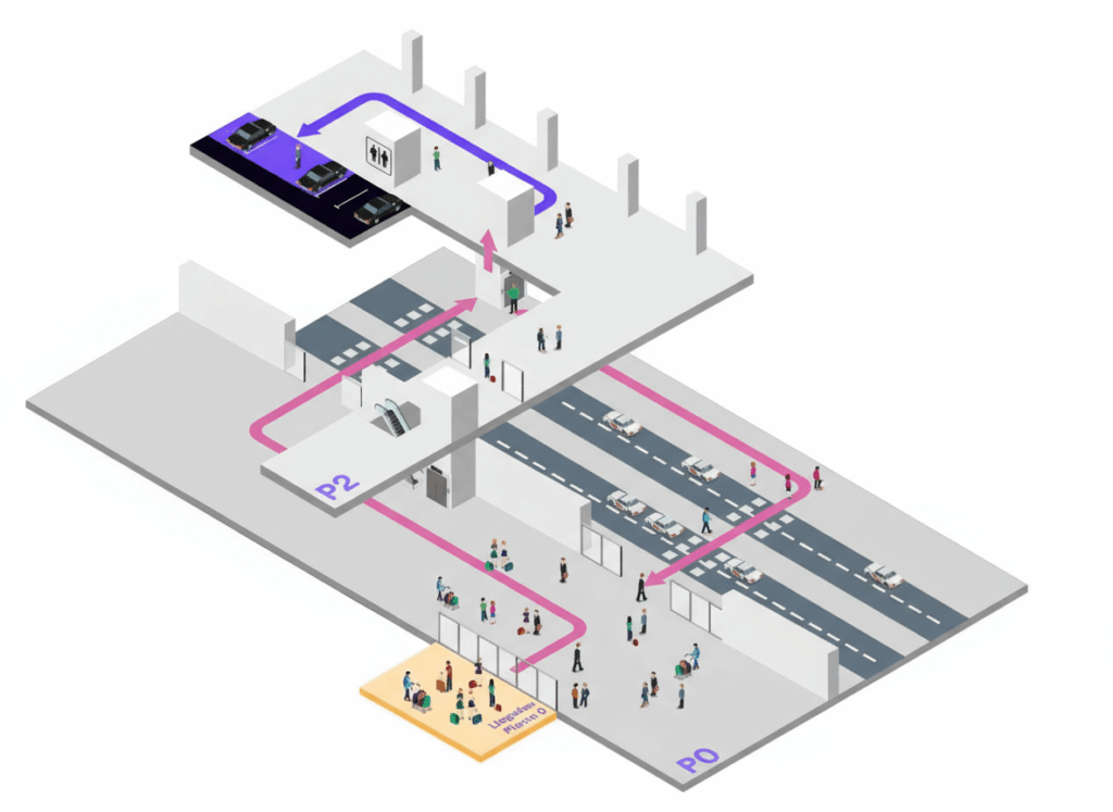 Cabify Aeropuerto Valencia - Rutas zona recogida