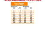 Metrobus Línea 132 - Horario 2025