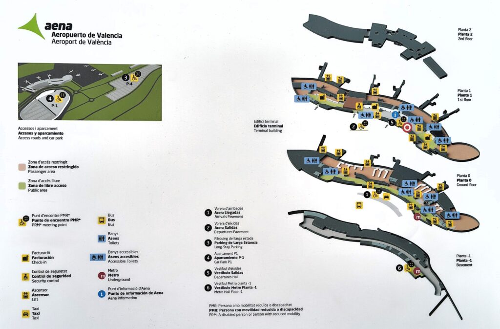 Plano Aeropuerto de Valencia - AENA
