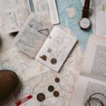 Explore wanderlust with flatlay of passport, map, and travel essentials.
